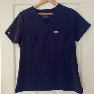 Navy Slim Catarina Scrub Top